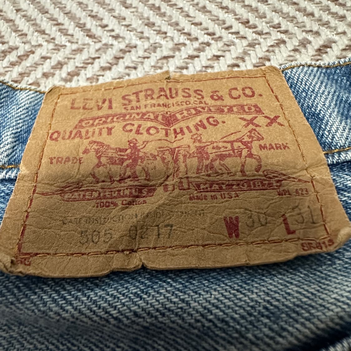LEVI'S 505 80's usa made vintage jeans 상품이미지3