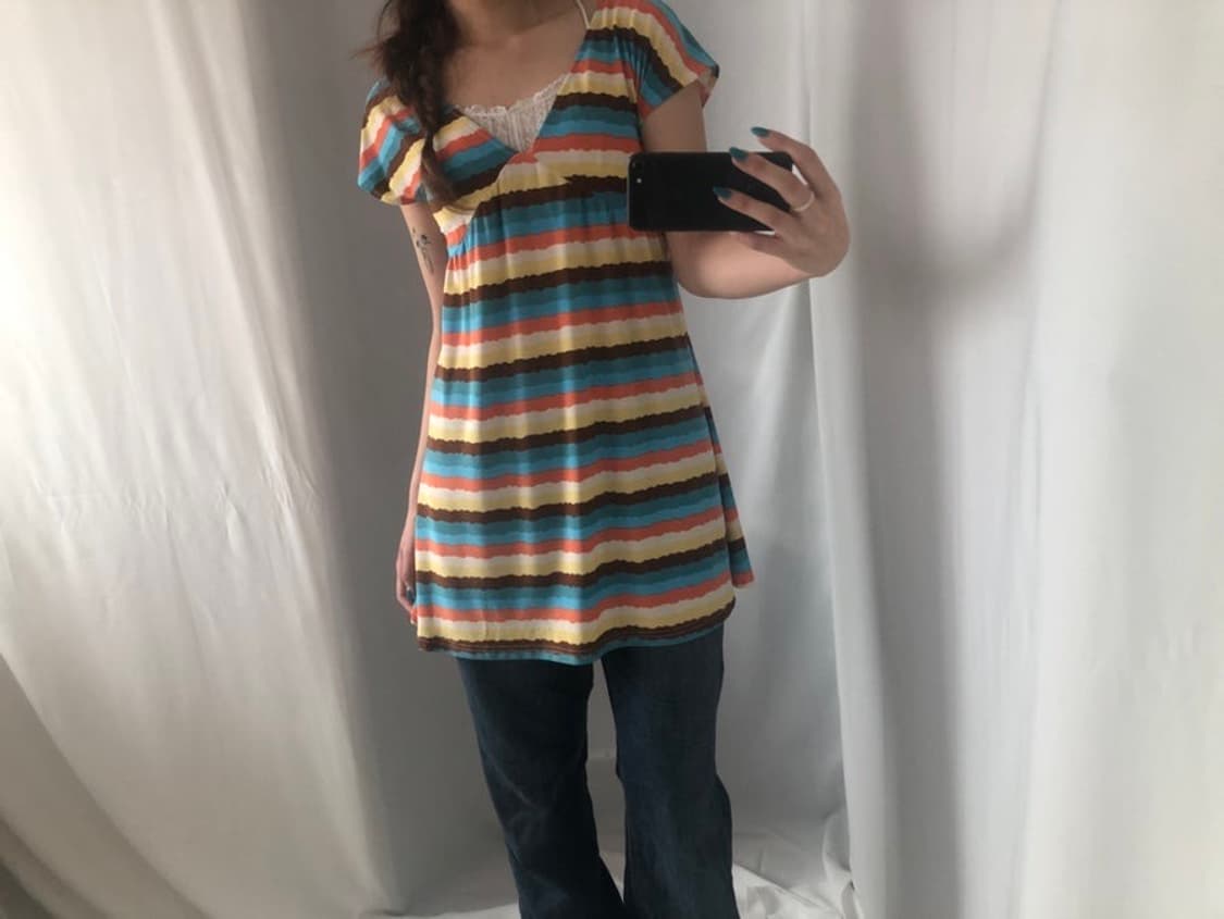 775. rainbow color melody dress  상품이미지5
