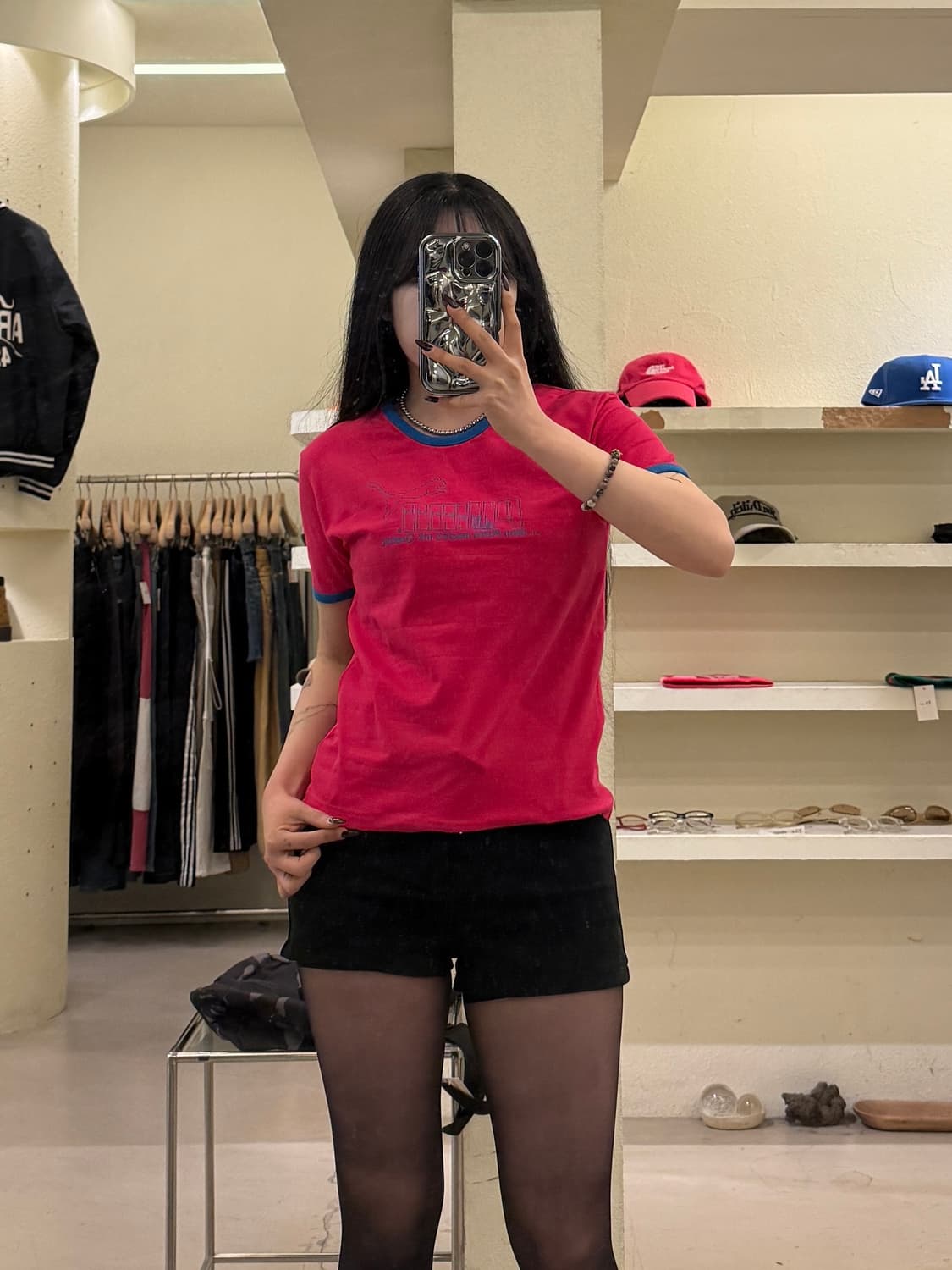 푸마 빈티지 핫핑크 반팔 티셔츠 U1436 상품이미지1