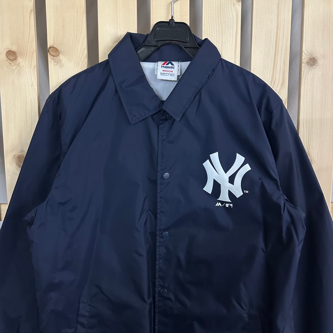 (M) 마제스틱 뉴욕양키스 네이비 코치자켓 상품이미지3