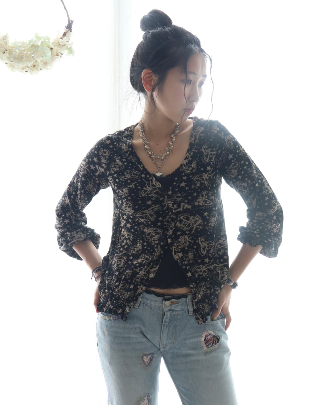 [Hysteric Mini] Star Baby Doll Cardigan 상품이미지5