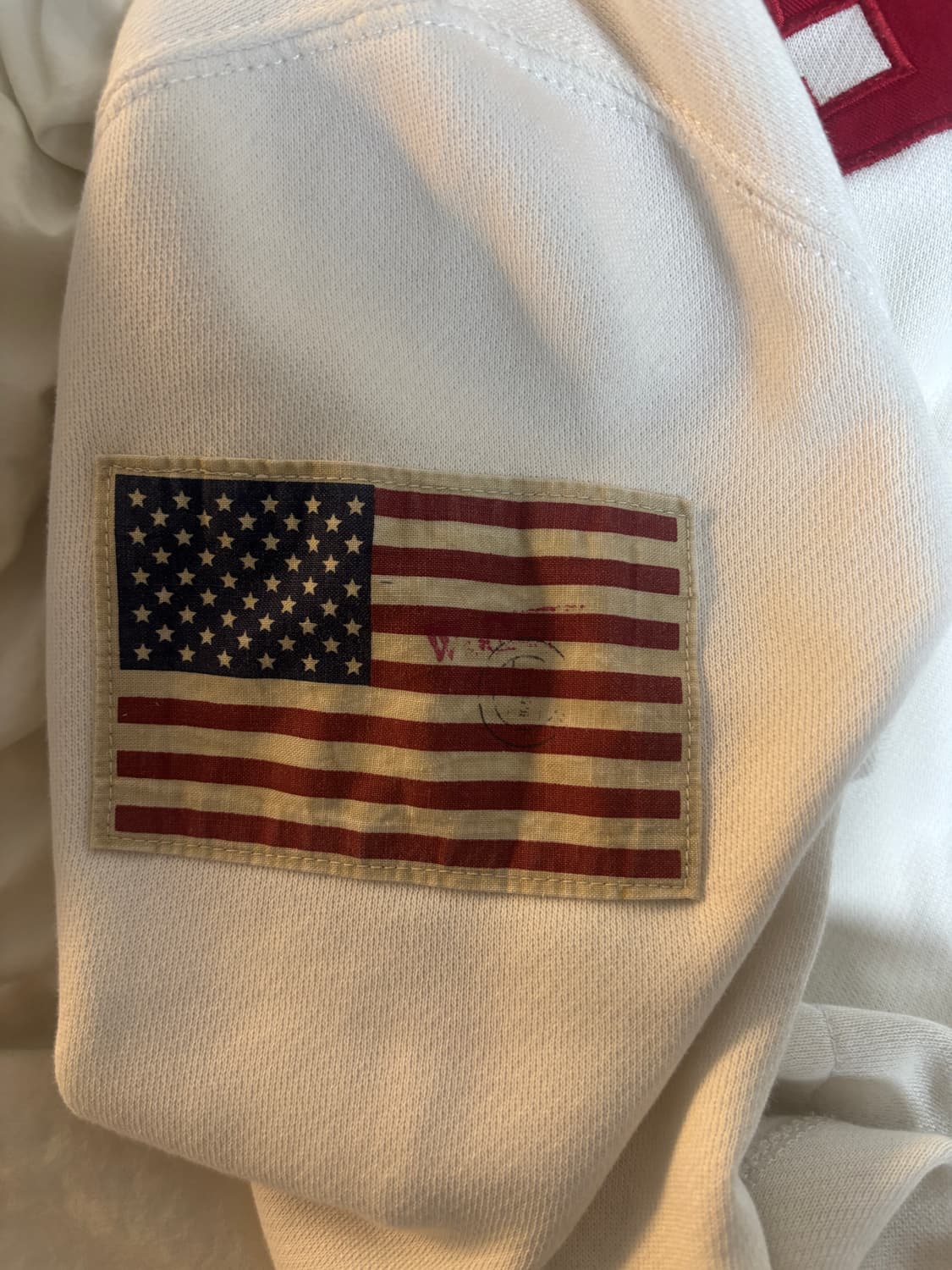 폴로 랄프로렌 빅포니 성조기 USA 화이트 후드집업 m 상품이미지2