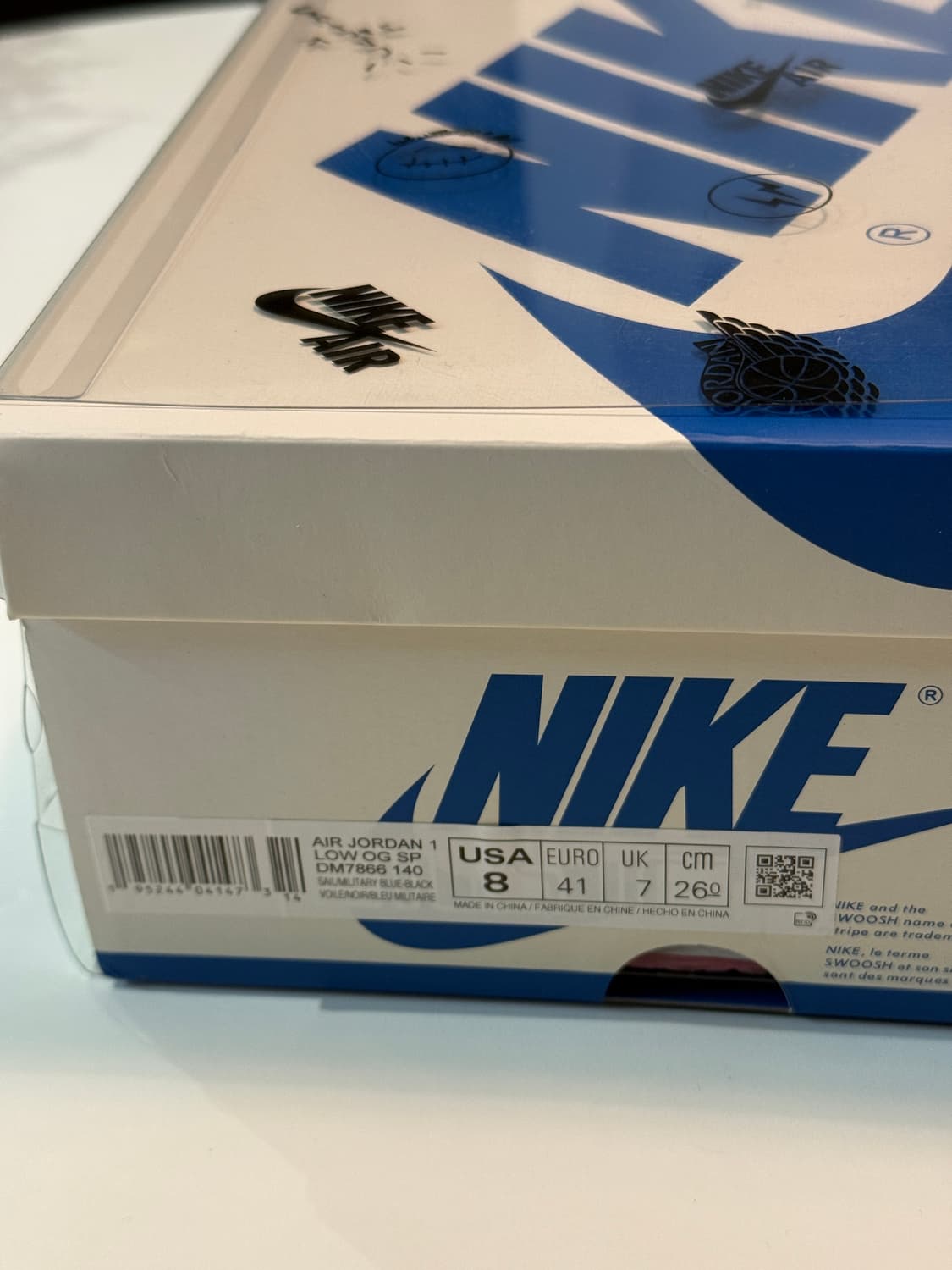 [260] 나이키 조던1 트래비스스캇 프라그먼트 로우 밀리터리블루 상품이미지5