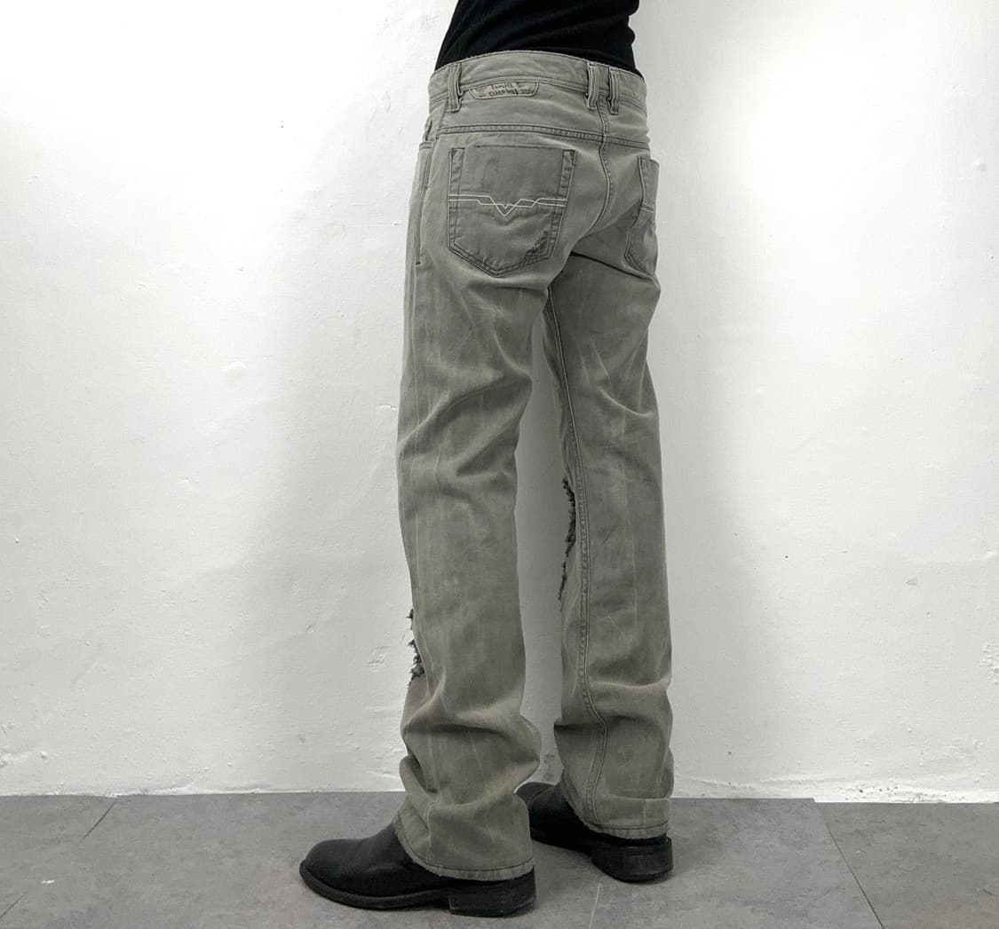 Diesel Safado Distressed Gray Denim 상품이미지2