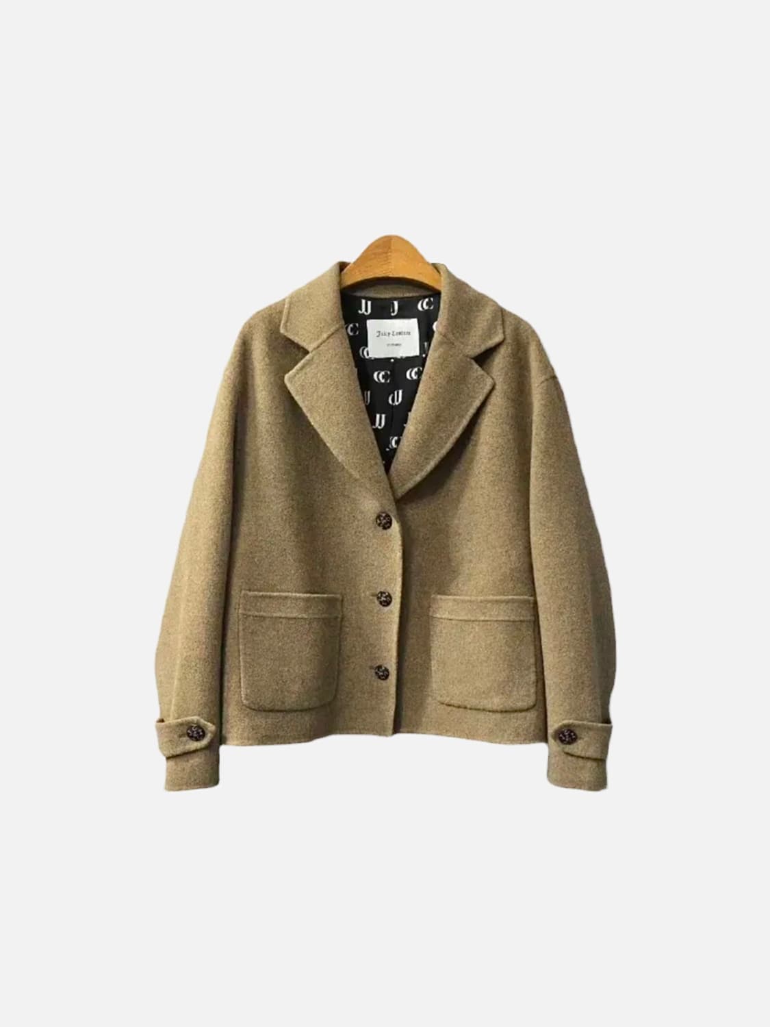 쥬시꾸뛰르 캐시미어 블렌드 핸드메이드 숏코트 자켓 상품이미지1