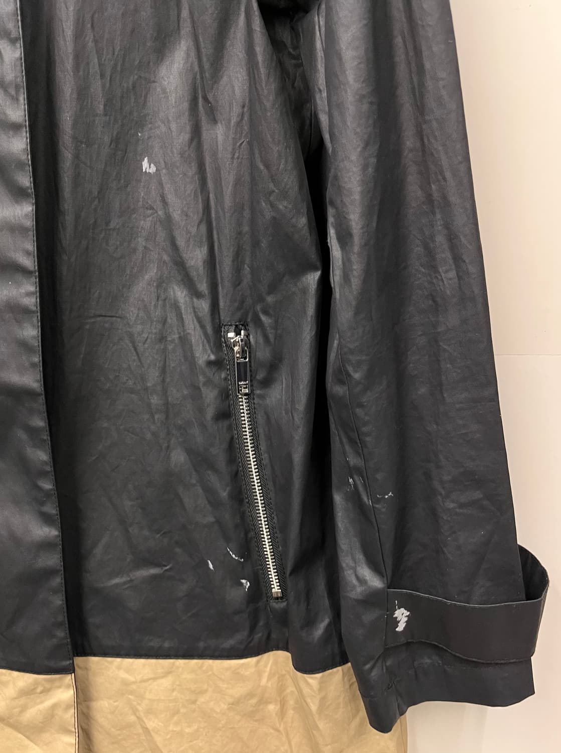 DKNY 컬러 블록 트렌치 코트 S 상품이미지2