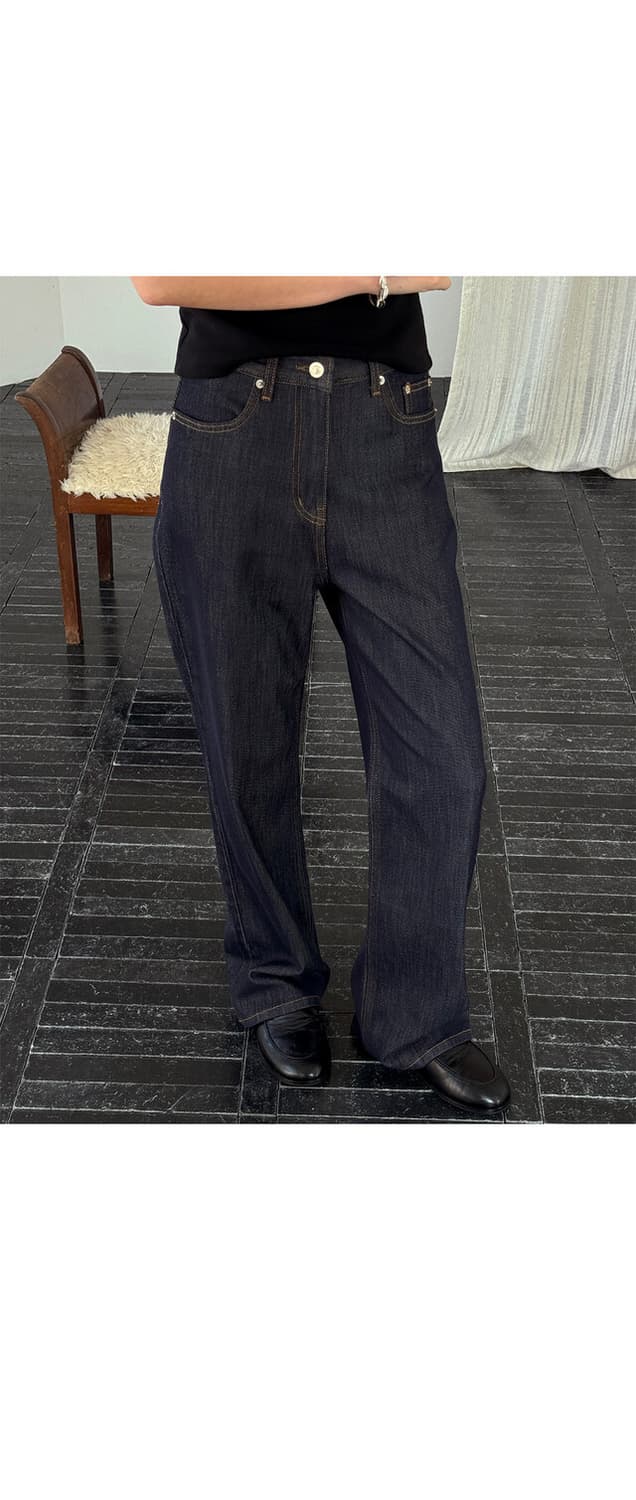 킨다베이지 클래식 생지 데님(롱버전, L) 상품이미지1