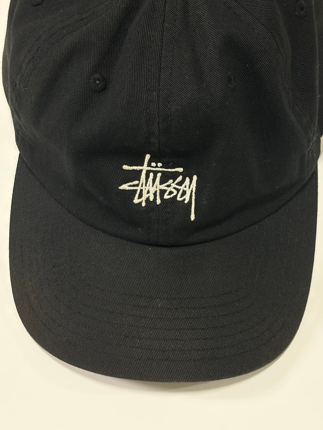 스투시(Stussy) 빈티지 블랙 볼캡 모자 상품이미지2