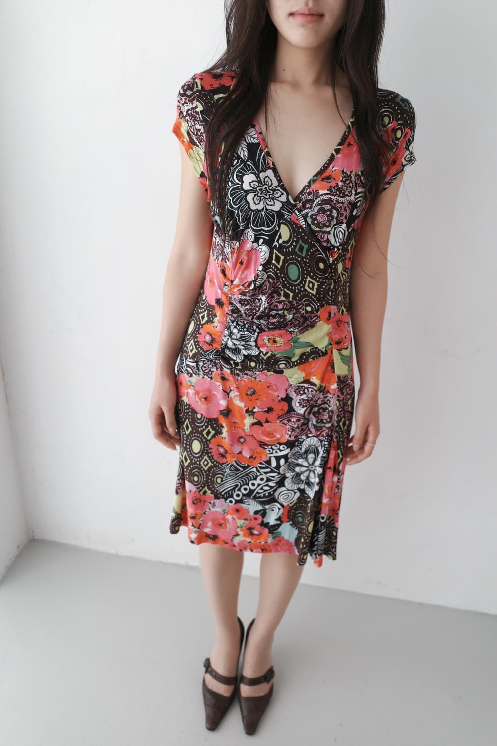 flower shirring one-piece 상품이미지8