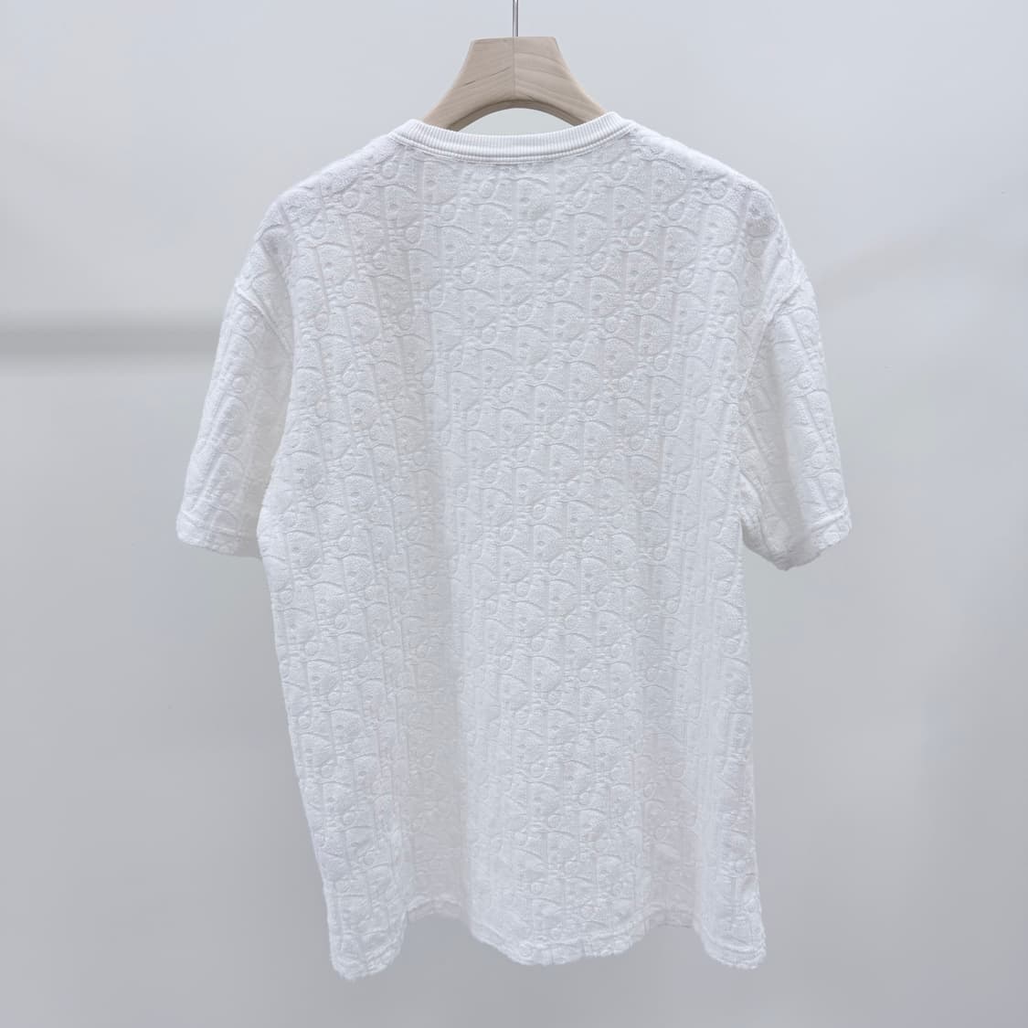 [S급/S] 디올 오블리크 테리 코튼 반팔 티셔츠 화이트 상품이미지4