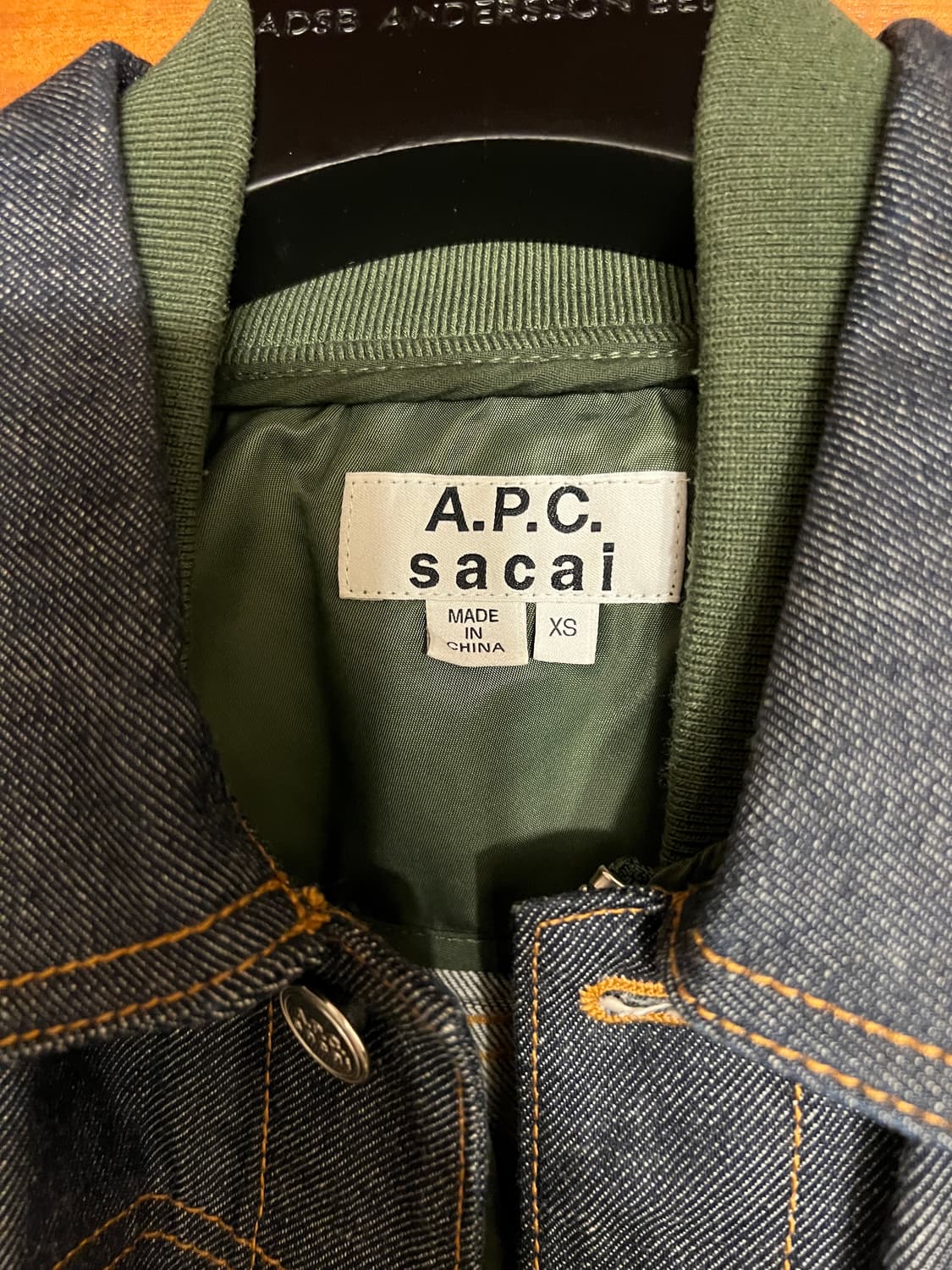 [xs]105] apc sacai 아페쎄 사카이 봄버 데님자켓 상품이미지3