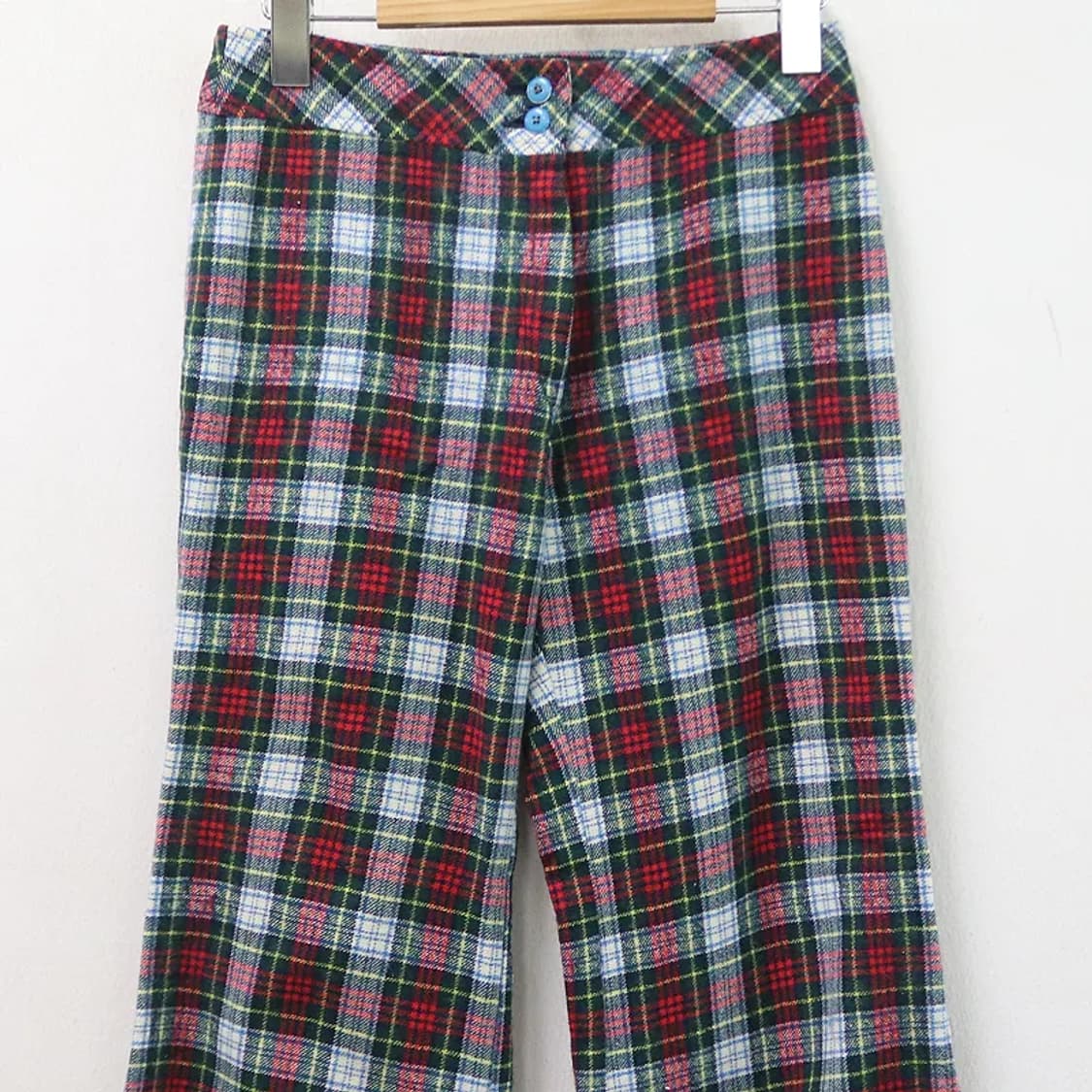 VINTAGE FLARED 울 체크 팬츠 67413 상품이미지3