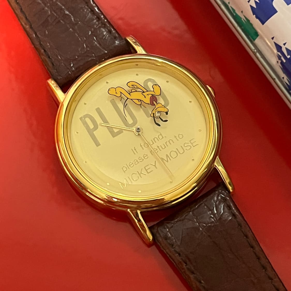 90s 초희귀 레트로 빈티지 디즈니 쿼츠 시계 미키마우스 플루토 상품이미지2