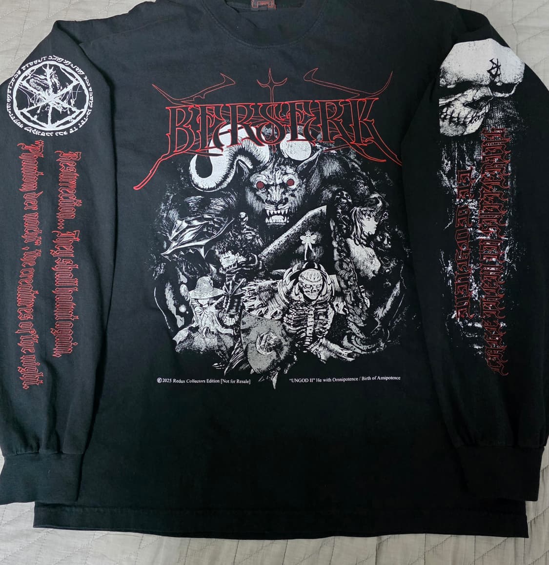 [L] 베르세르크 부틀렉 이더리얼 스튜디오 블랙 롱슬리브 상품이미지2