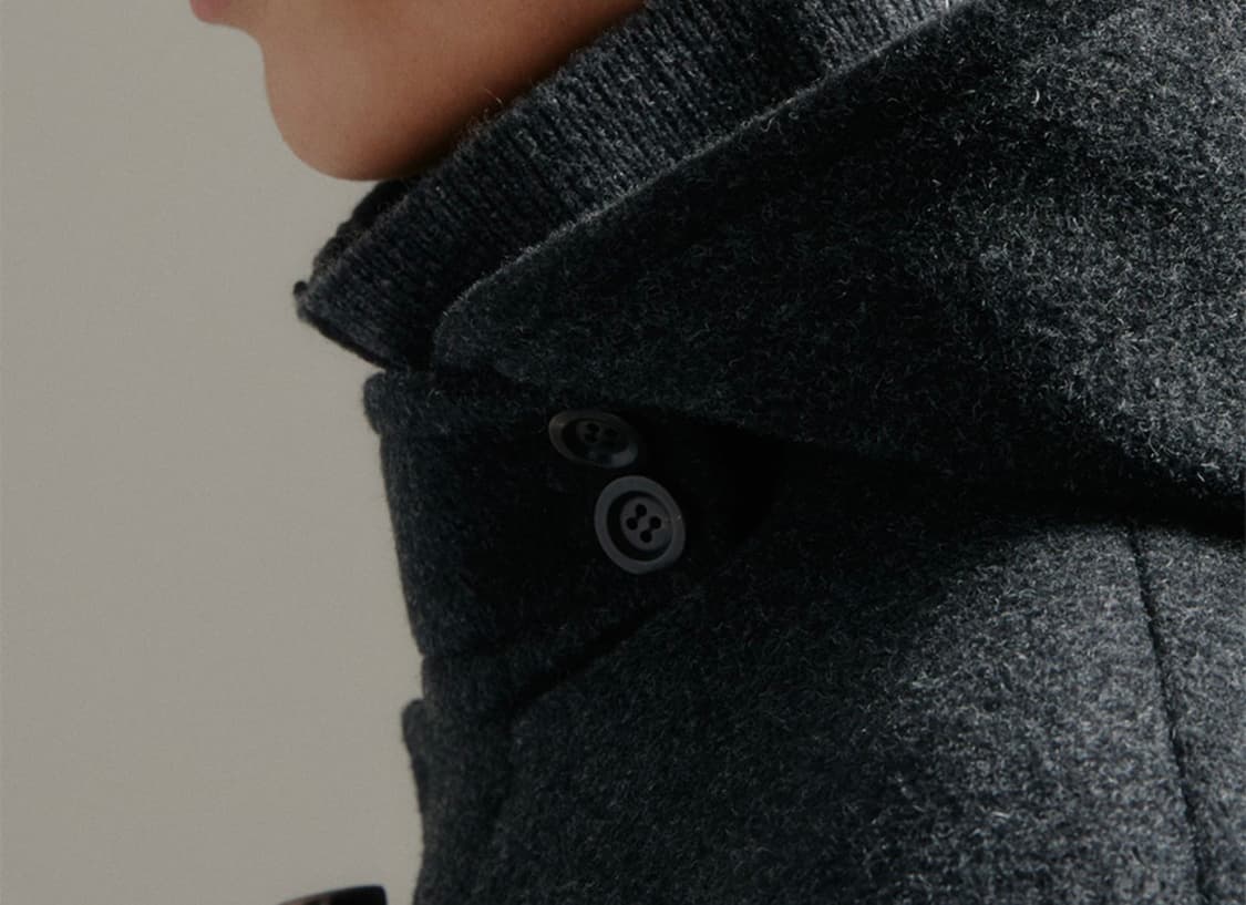 블랭크룸 하이넥 가디건 차콜 캐시미어10% 상품이미지7