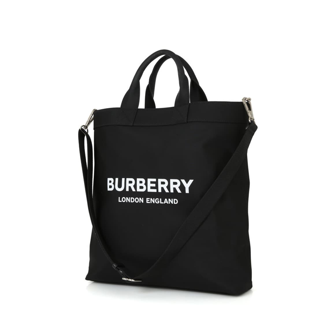 버버리 로고 프린트 나일론 토트백 8026233 블랙크로스 상품이미지2
