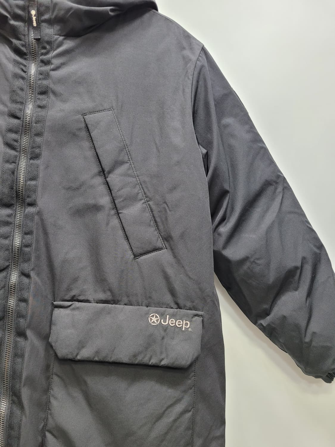 JEEP 22FW 지프 플리스 다운 패딩 점퍼 / 남 M 블랙 상품이미지4