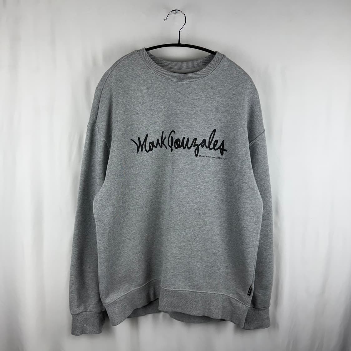 M) 마크곤잘레스 로고 맨투맨 그레이 상품이미지2