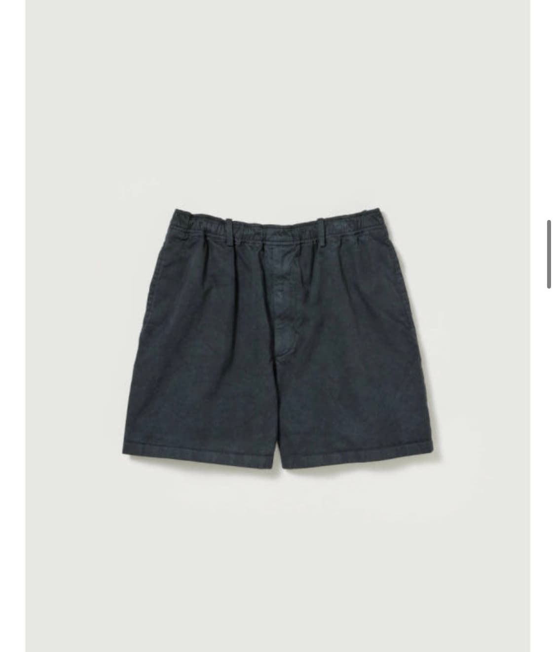 오라리 26ss 가먼트다이 치노 쇼츠 - 4사이즈 상품이미지1