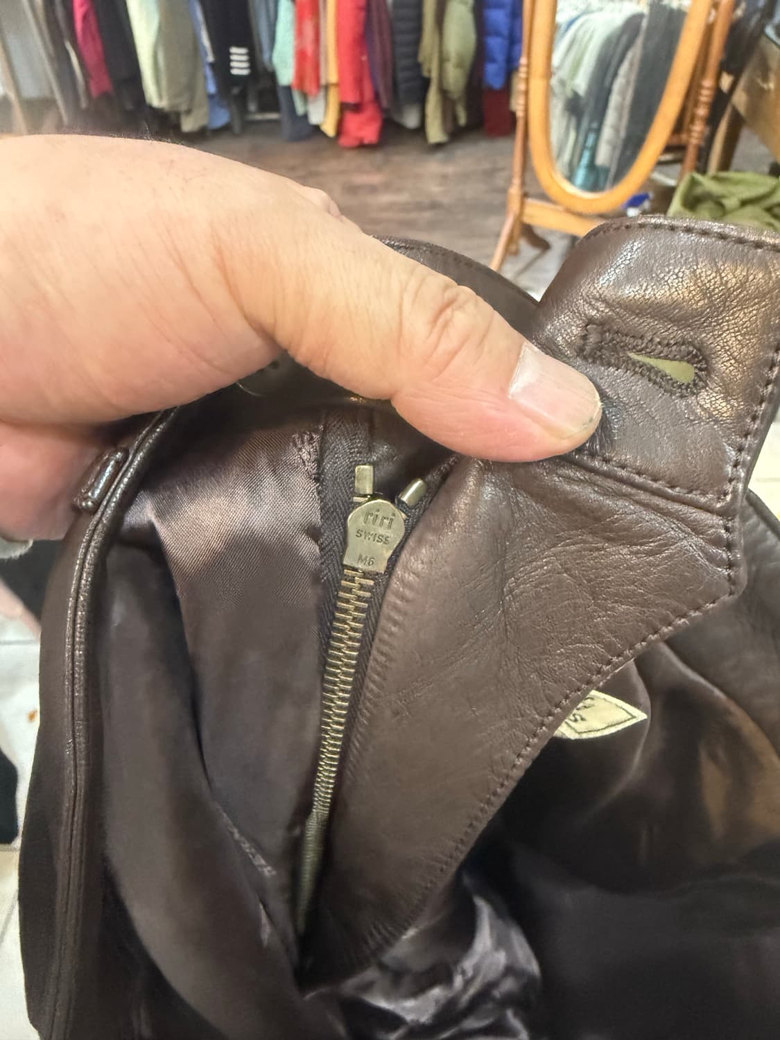 46/32 정품 에르메스 램스킨 가죽바지 팝니다 상품이미지5