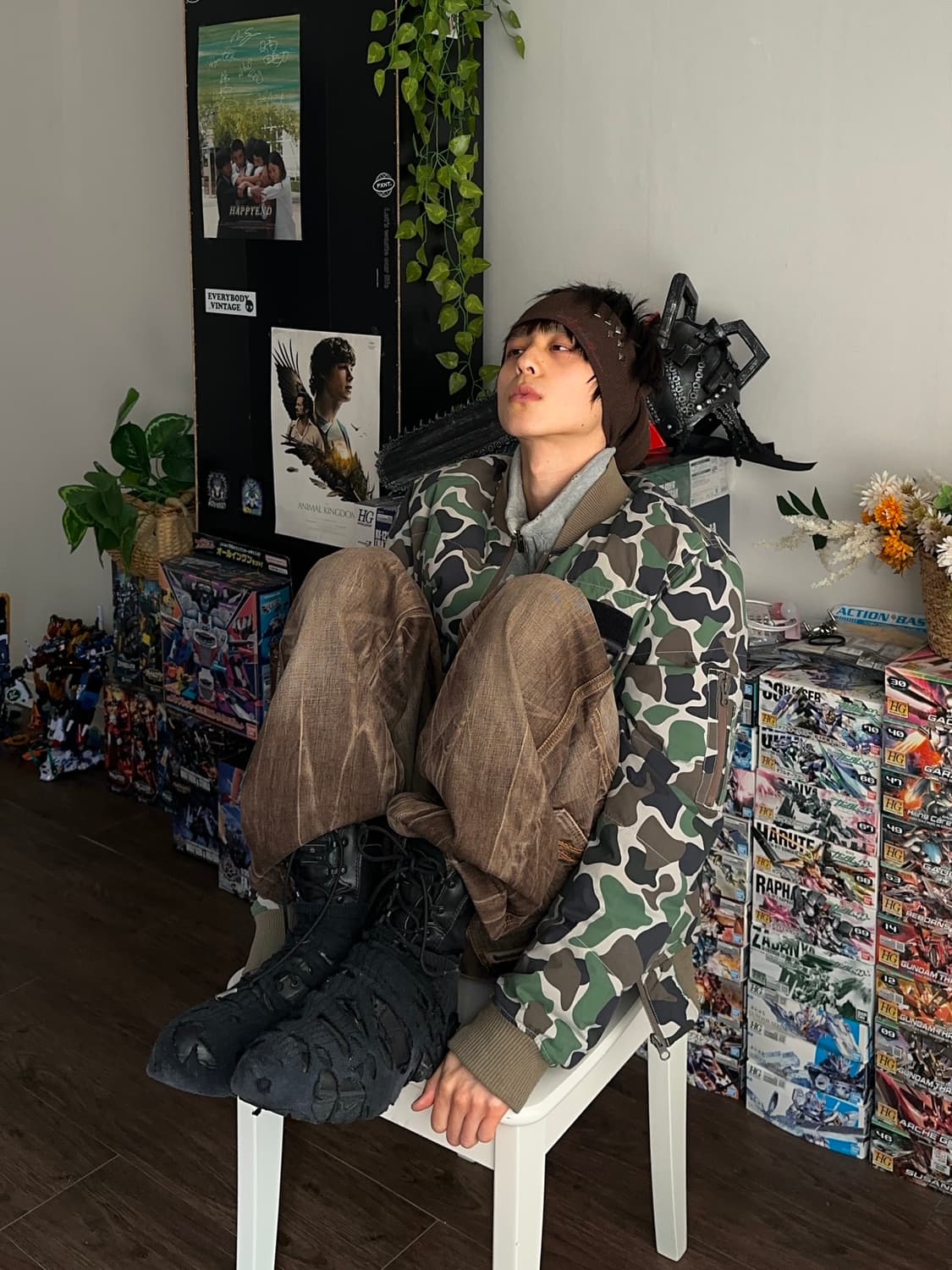 Adidas 올오버 카모플라쥬 봄버 상품이미지3