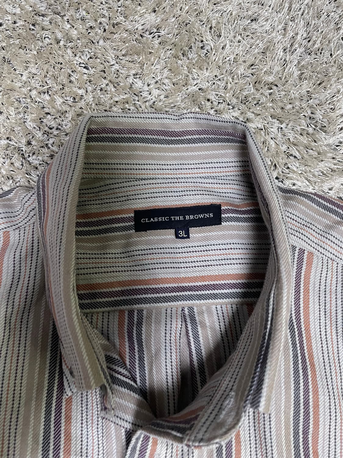 일제 울 스트라이프 셔츠 사이즈 110 상품이미지3