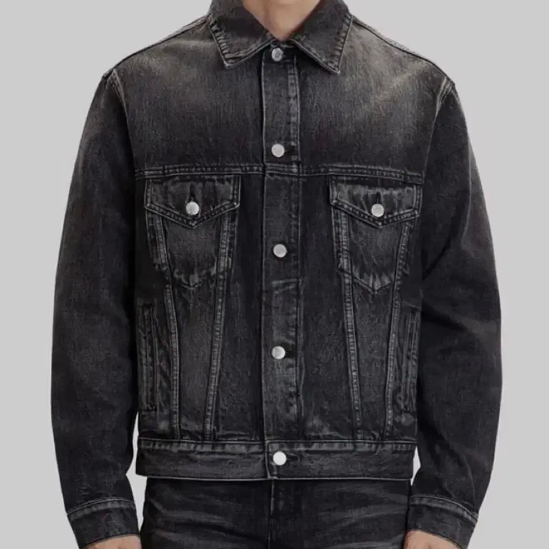 [L] 모드나인 휴머노이드 미디움블랙 데님자켓 상품이미지6