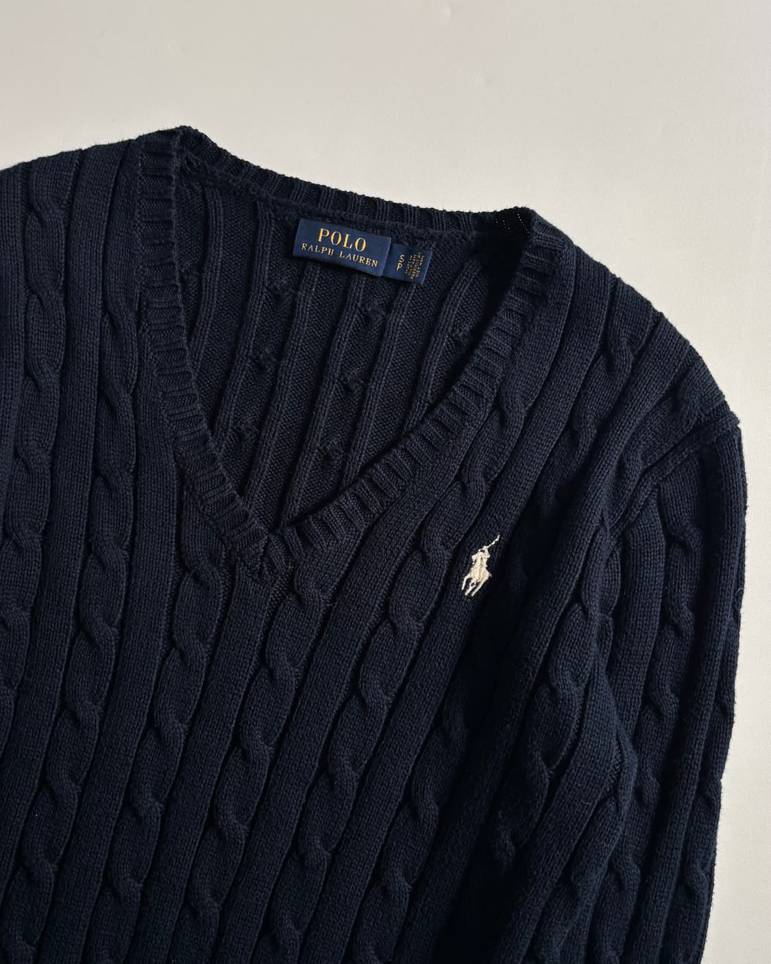 Polo 폴로 랄프로렌 신형 우먼라인 케이블 브이넥 니트 상품이미지2