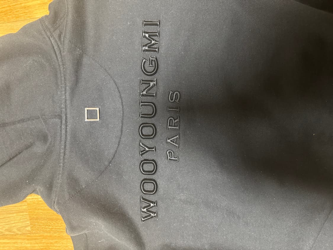 우영미 후드티 (블랙) 상품이미지2