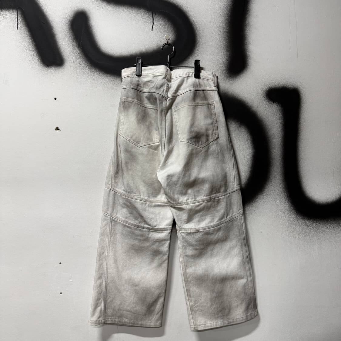 VTG 빈티지 더티 워싱 바이커 벌룬핏 와이드 데님 팬츠 상품이미지2