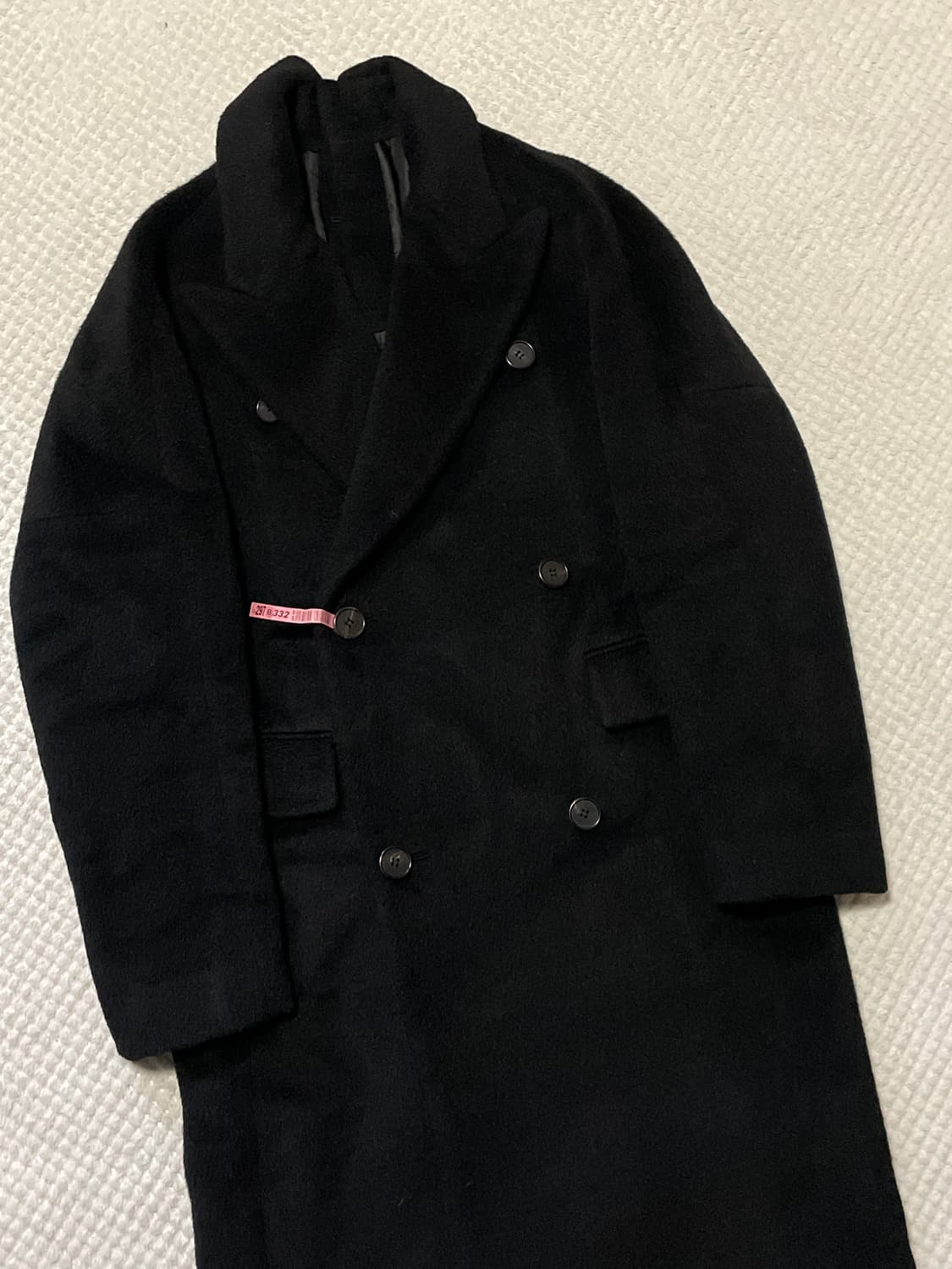 [M] SYSTEM 시스템옴므 오버사이즈 양모 알파카 더블 코트 상품이미지8