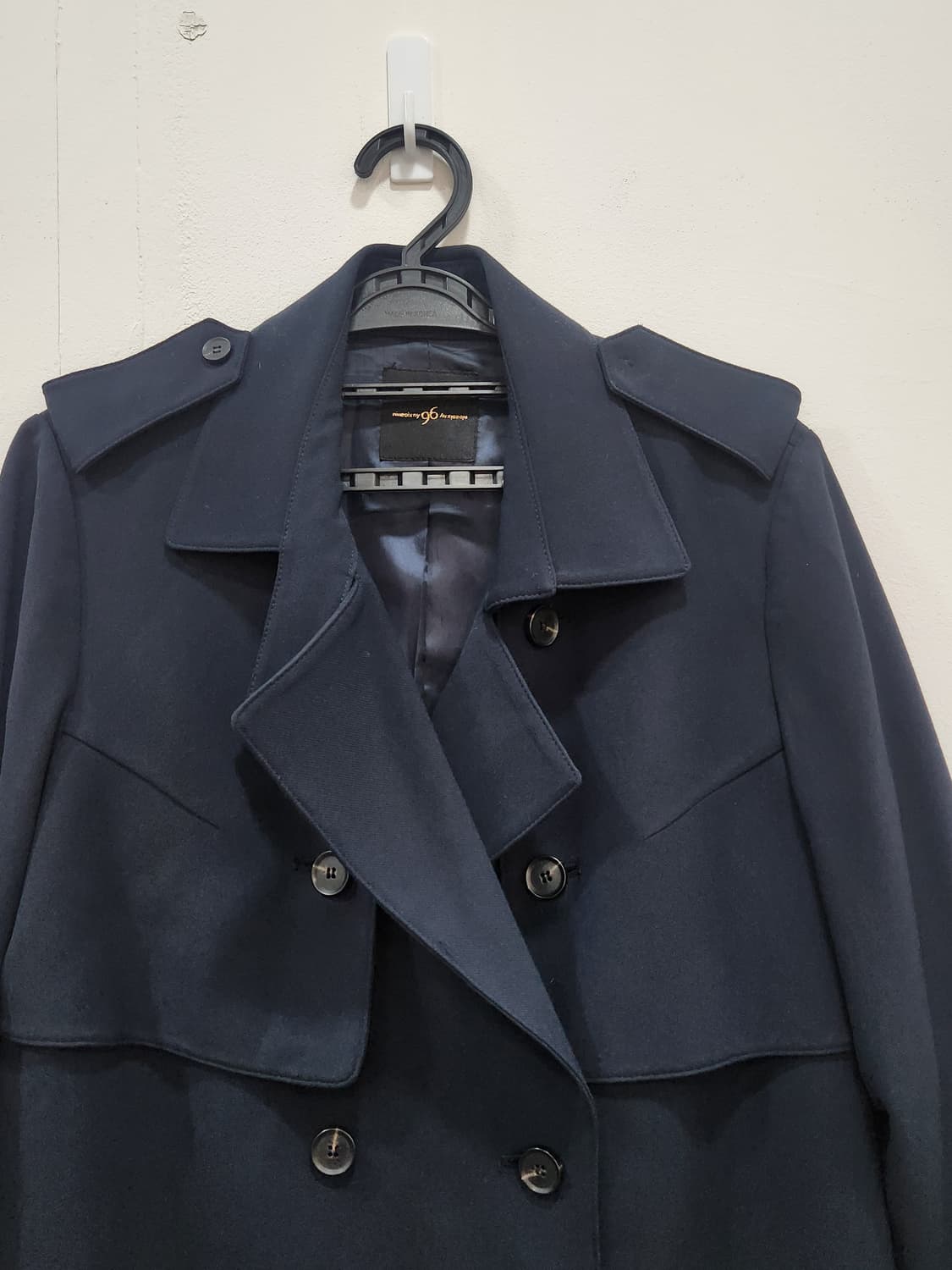 [66] 나인식스뉴욕 96 차르르 트렌치 코트 네이비 여성 66 상품이미지3