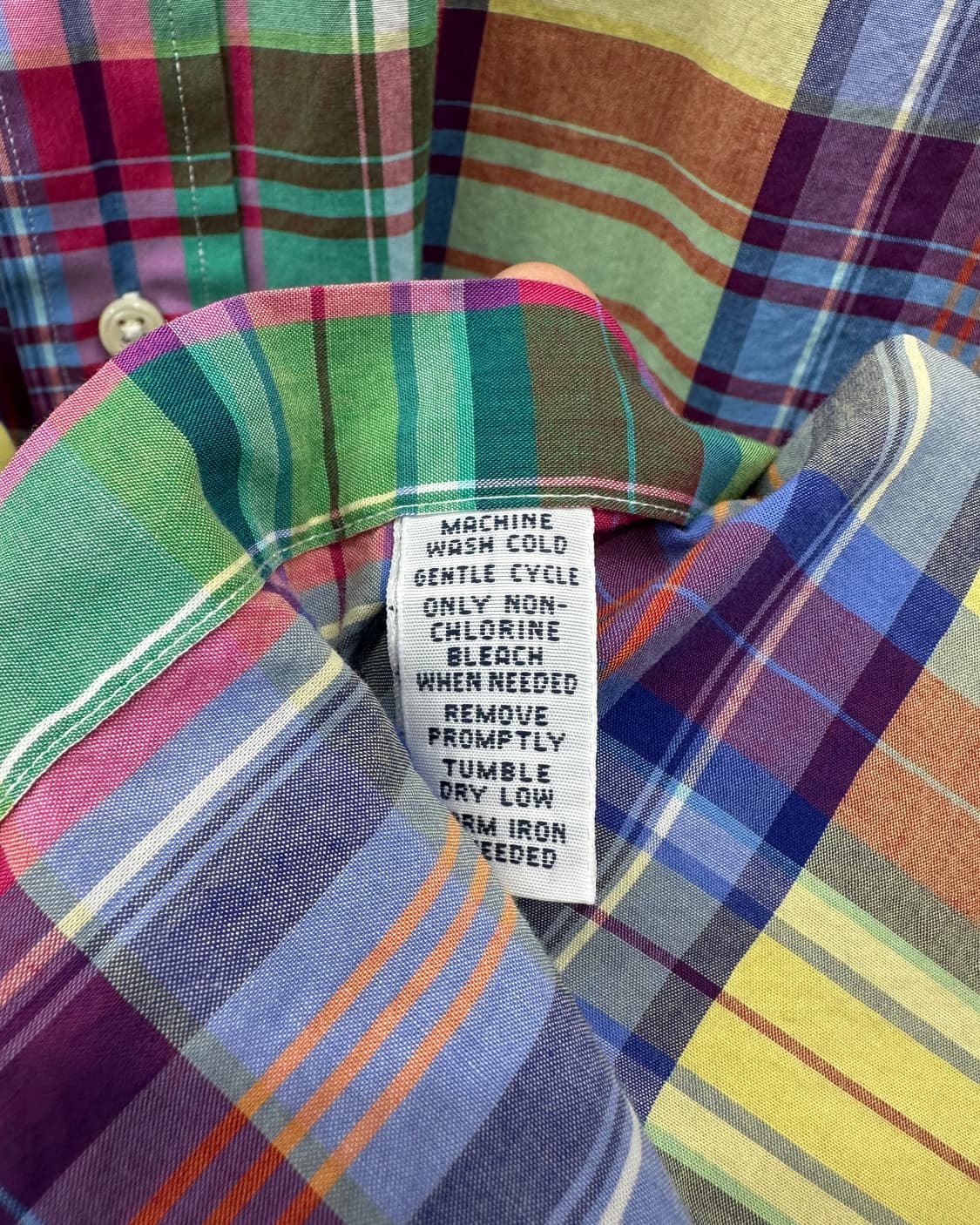 (XL)폴로 체크 셔츠-M1966 상품이미지5