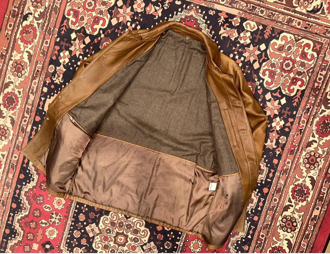 ( L-XL ) 가죽자켓 가죽카코트 빈티지가죽 양가죽자켓 워크웨어 빈티지 상품이미지3