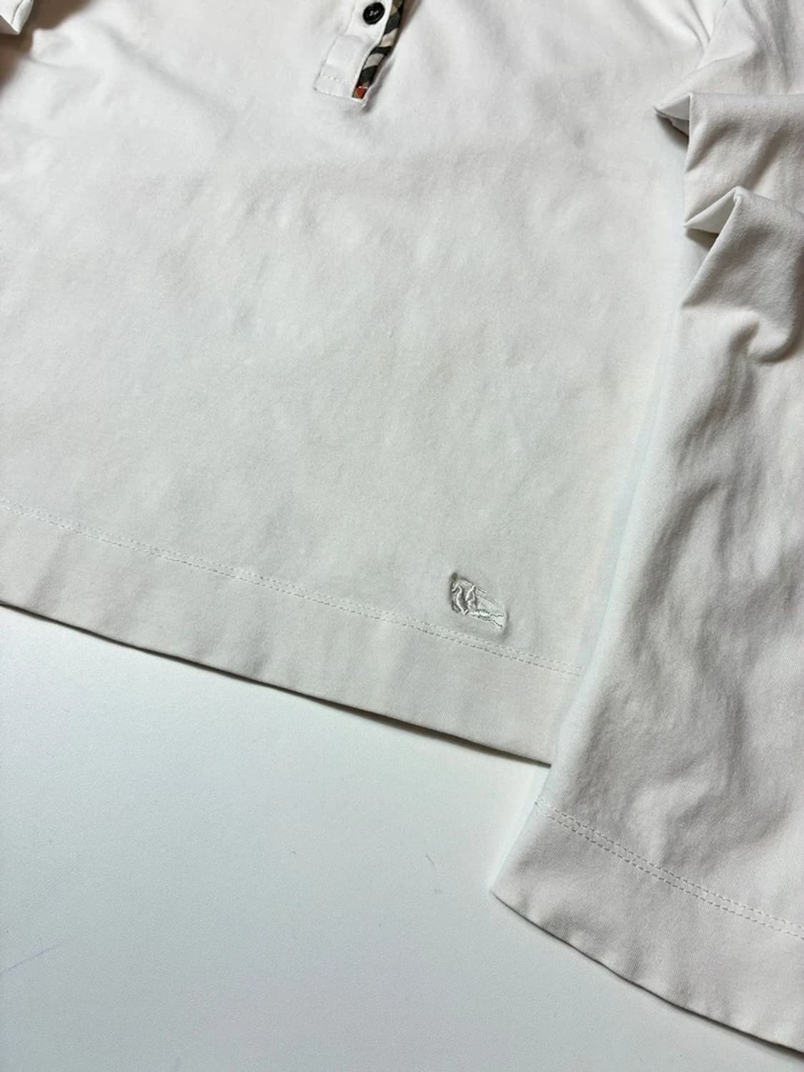 버버리 00's 노바체크 트리밍 카라 롱 슬리브 PN8651 상품이미지4