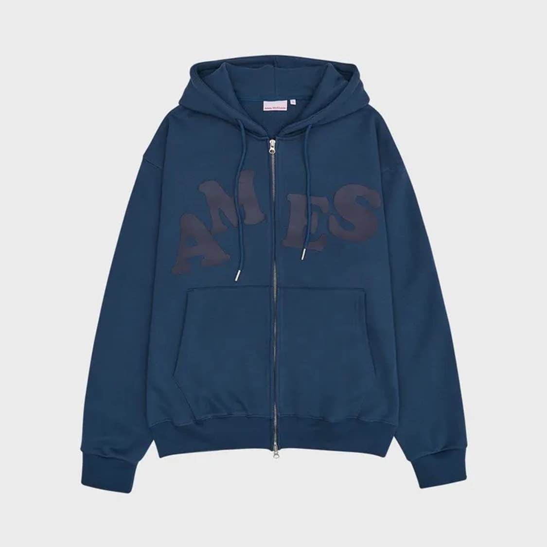 (아메스 월드와이드) BIG TYPO HOODIE ZIP UP BLUE 상품이미지2