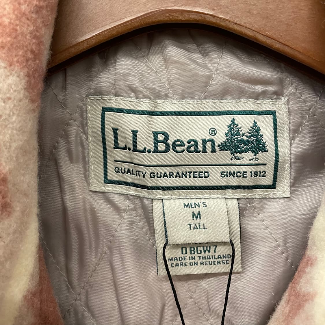 90s L.L Bean 엘엘빈 패턴 라이닝 코트 자켓 상품이미지8