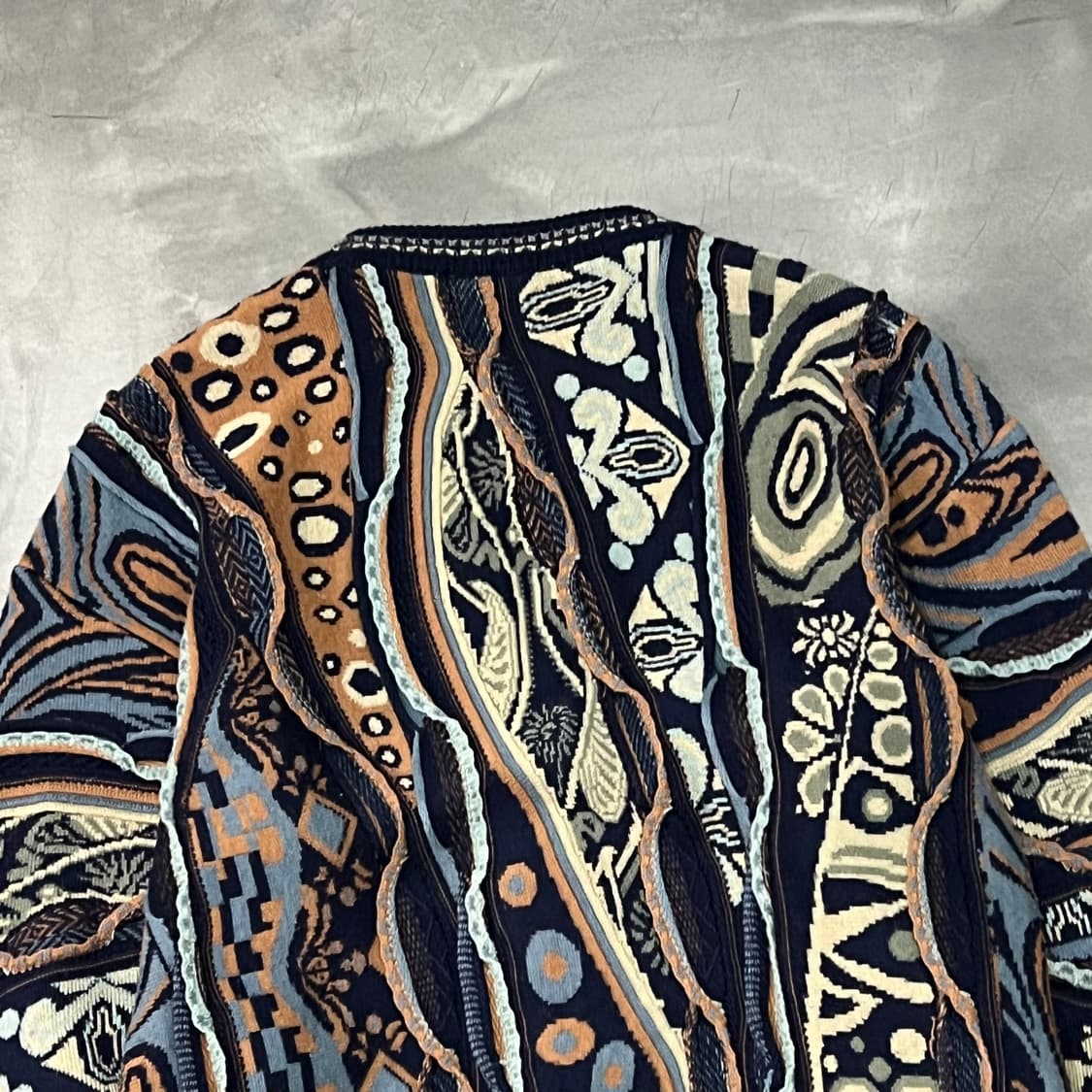  쿠지 패턴 케이블 니트 가디건 y14870 상품이미지5