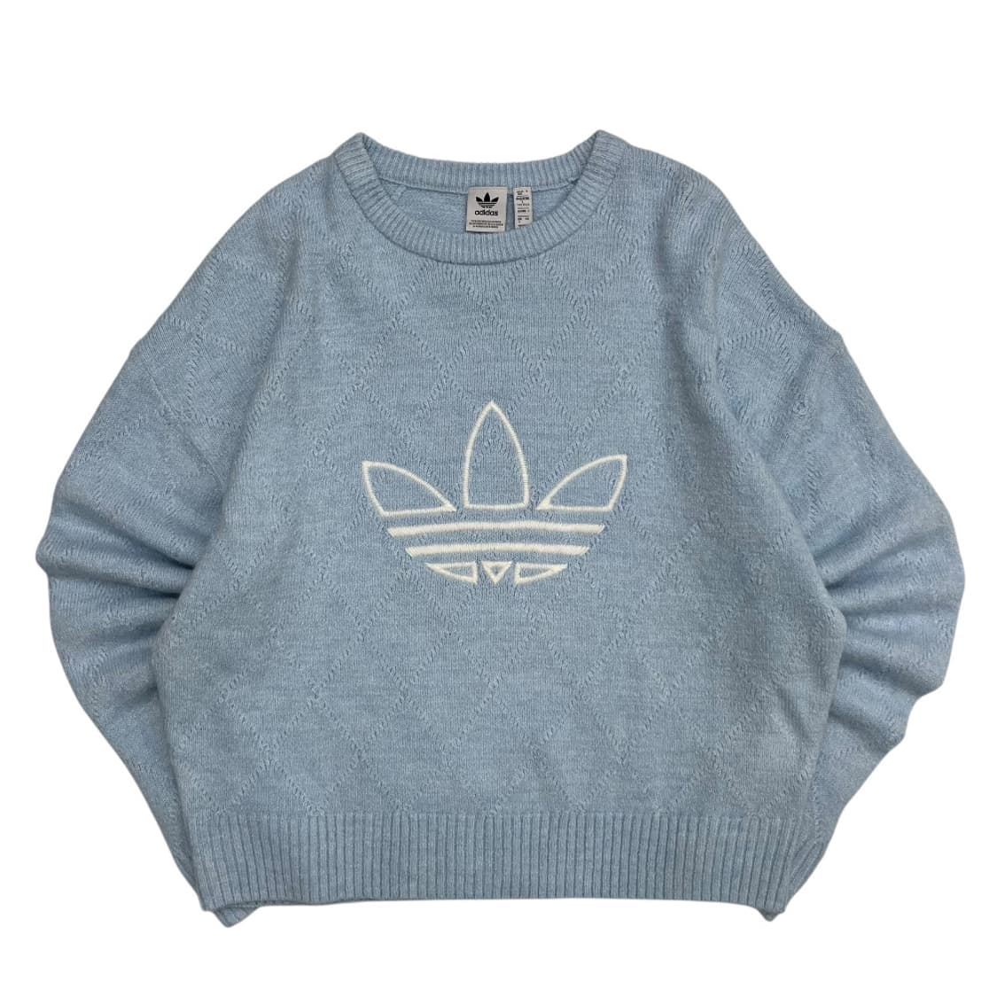 아디다스 빅로고 베이비블루 니트 L 상품이미지2