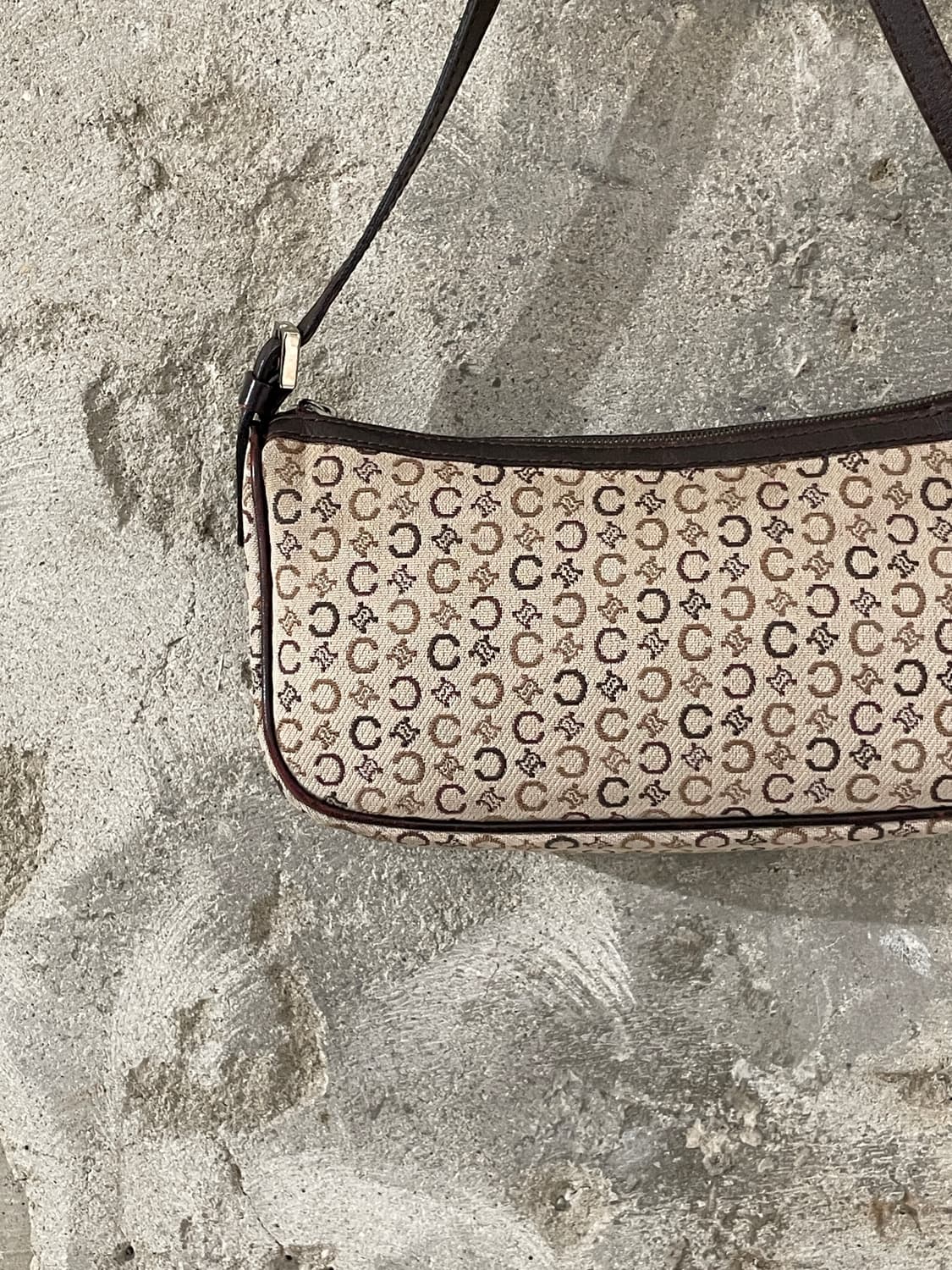 올드 셀린느 라이트 베이지 마카담 미니 숄더백 상품이미지2