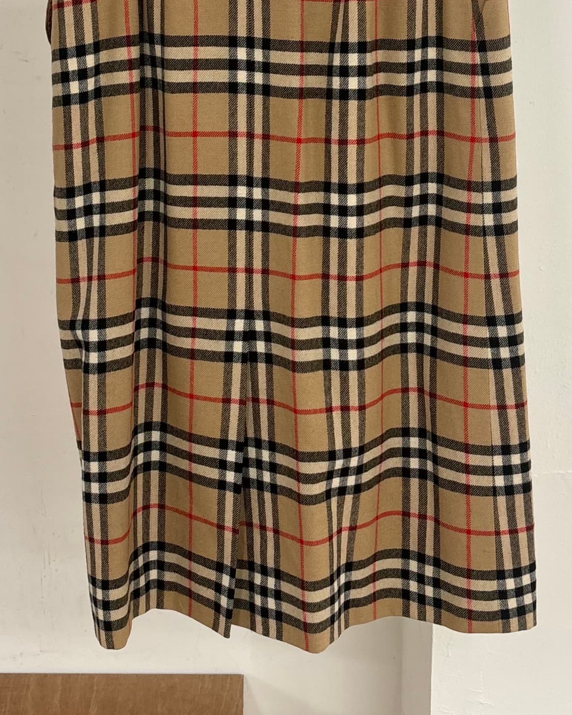 버버리 노바 체크 울 미디 스커트 상품이미지6