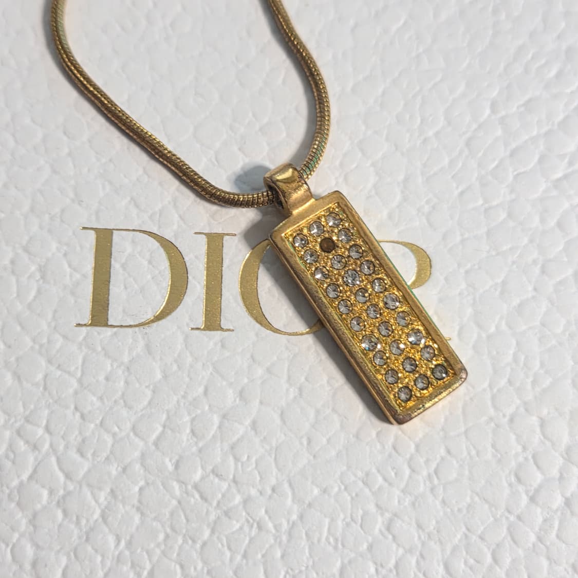 디올 트로터 목걸이 금장  상품이미지2