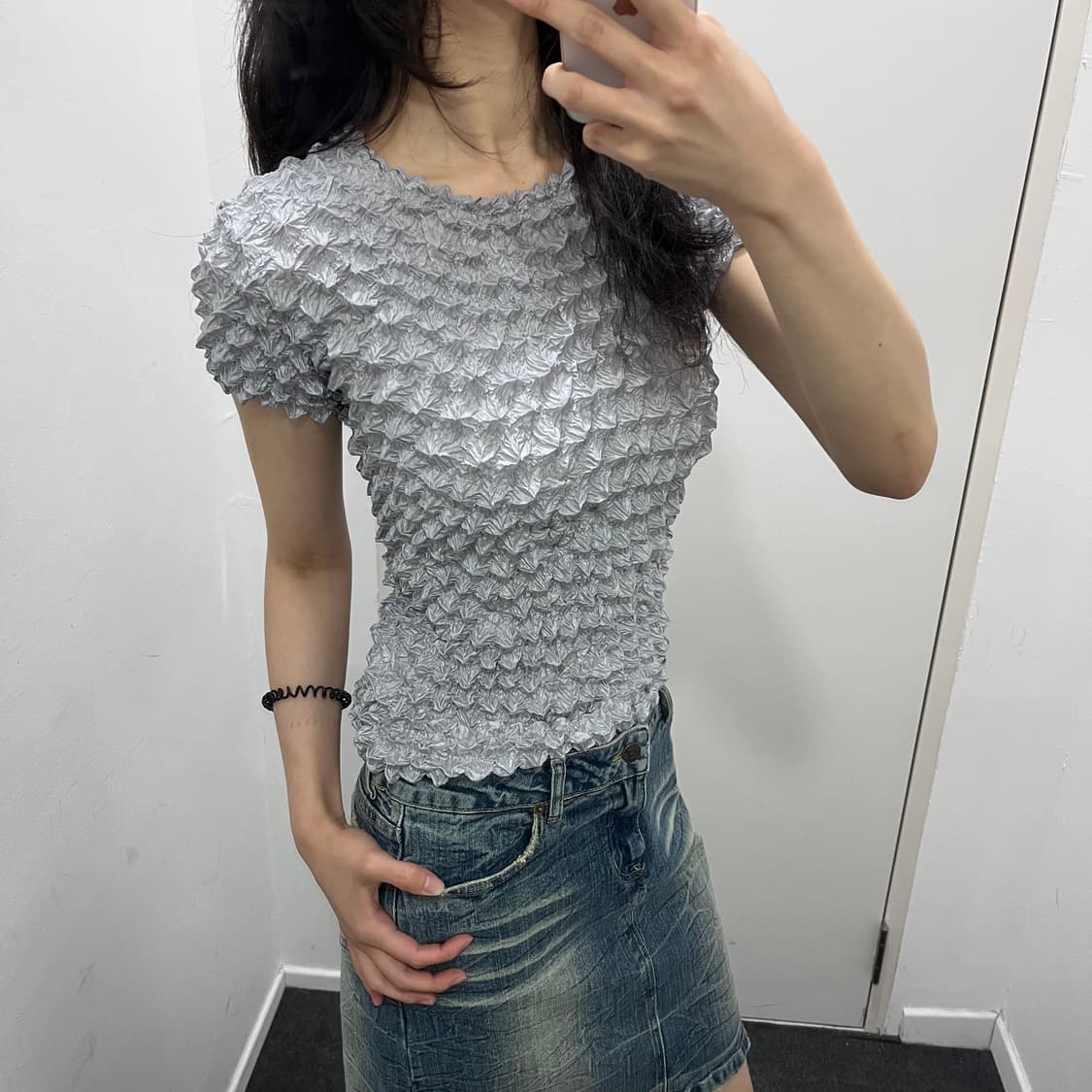  elegancia 팝콘 반팔 티셔츠 상품이미지2