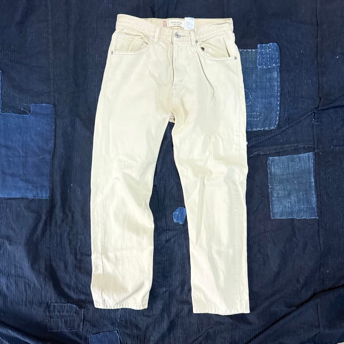 00‘s 리바이스 크림 데님 팬츠 32 상품이미지1