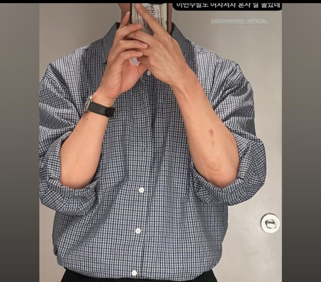 브라운야드 체크셔츠팝니다 상품이미지3