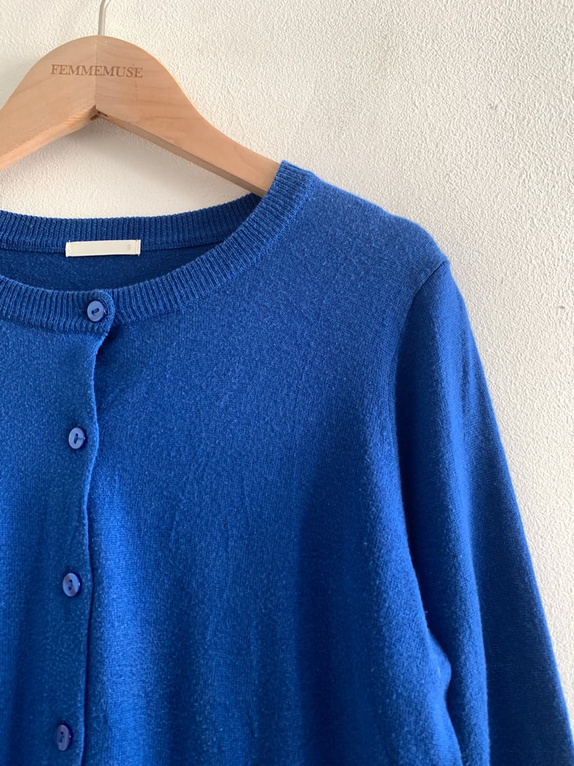 (Vintage)Blue Button Knit Cardigan 상품이미지3