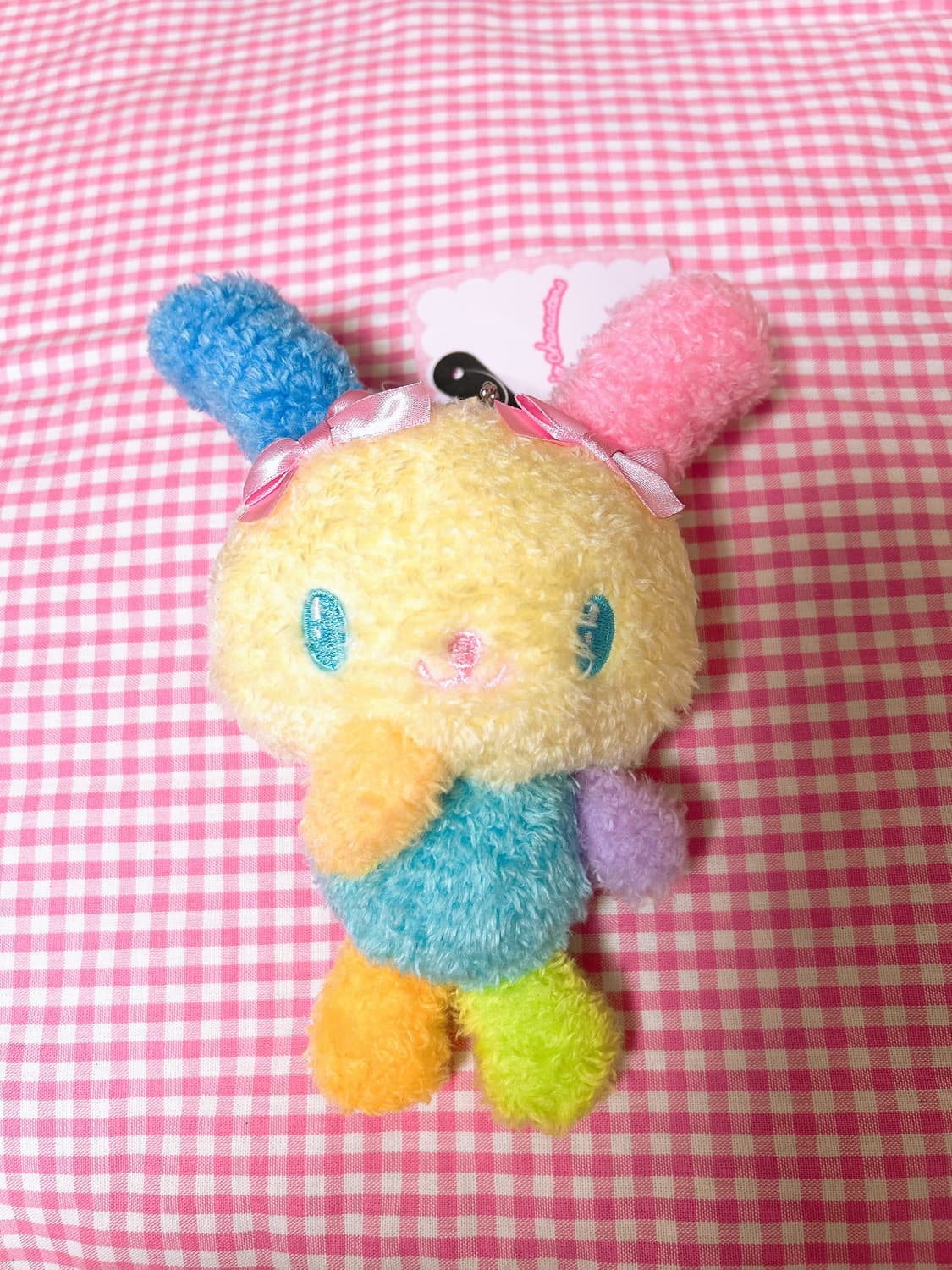 아베일X우사하나 뽀글이 리본 마스코트 키링 상품이미지1