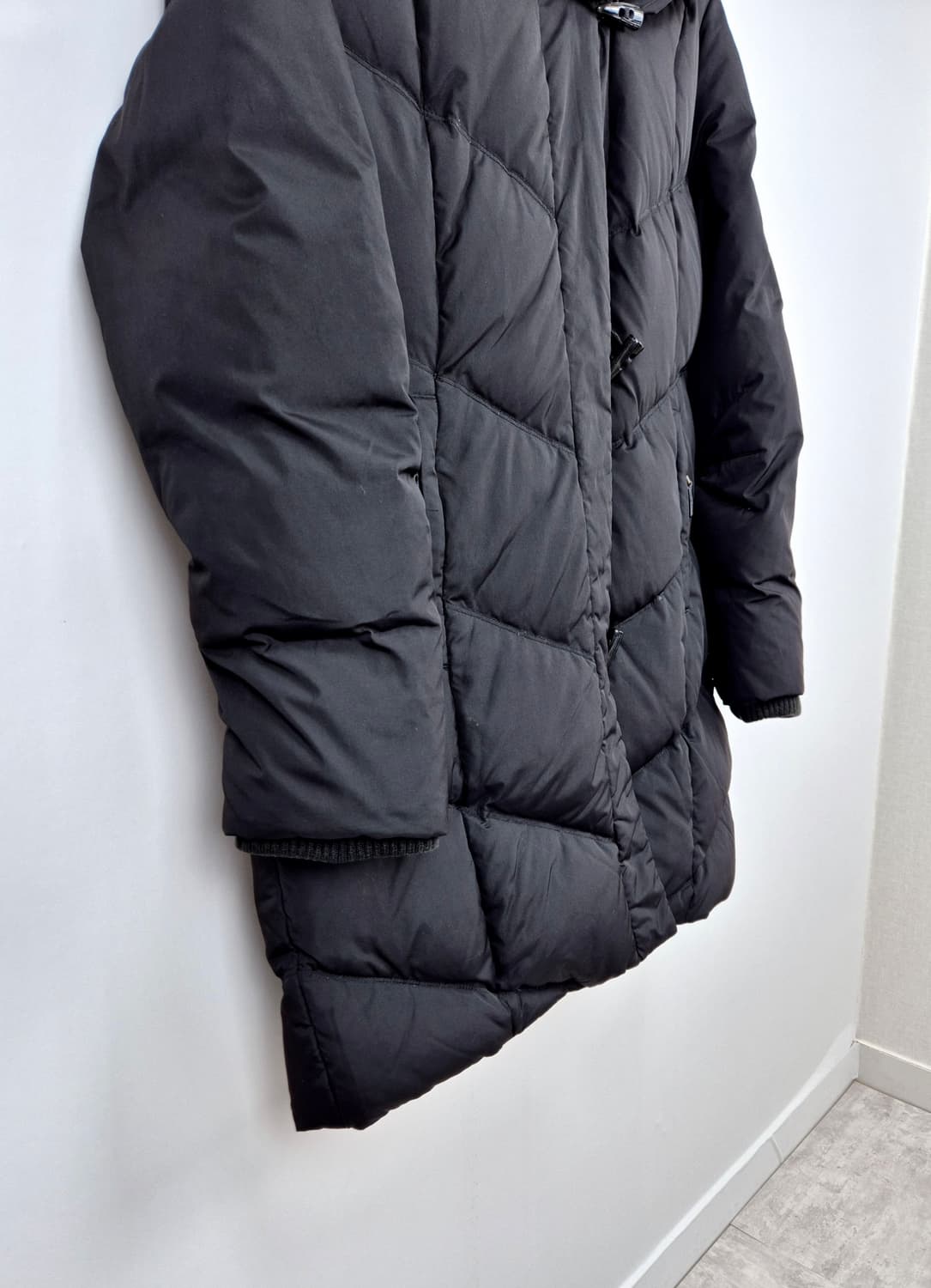 로렌 랄프로렌 쉐브론 퀼팅 더플 다운 롱패딩 상품이미지3