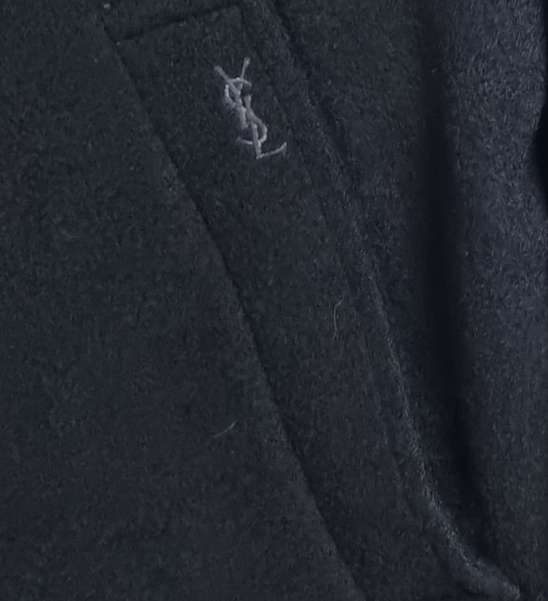 오버핏 XL ) 입생로랑 빈티지 블랙 코트  상품이미지3