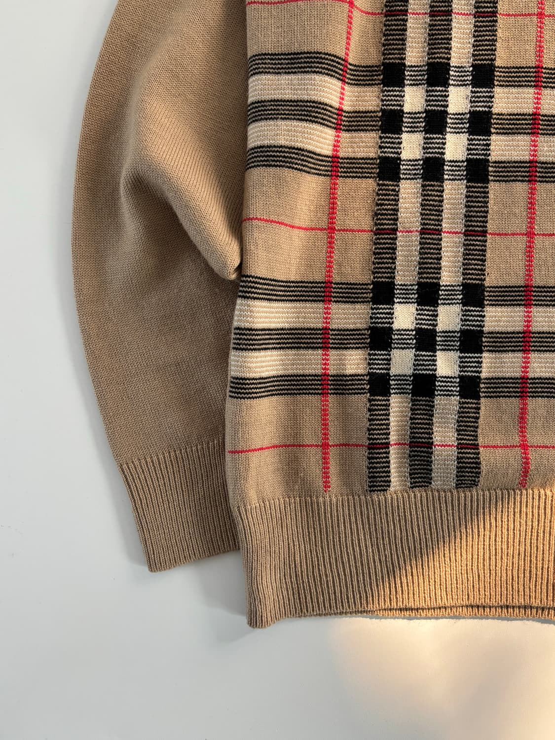 Burberry 버버리 90s 노바체크 울 니트 상품이미지5